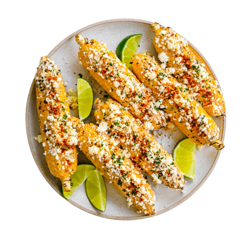 Smoky Lime Elote whole plate